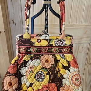 Vera Bradley Retired Alice Multicolor Buttercup Floral Shoulder Bag W/Wallet